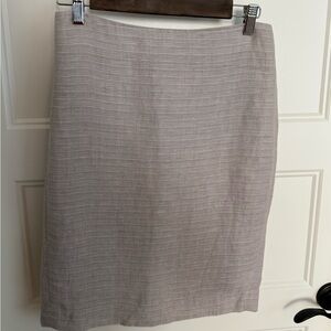 Ann Taylor Classic Gray Pencil Skirt